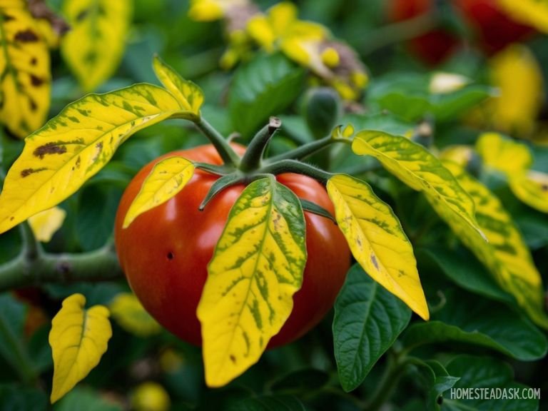 Yellow Leaves With Brown Spots Mottled Or Dappled Appearance