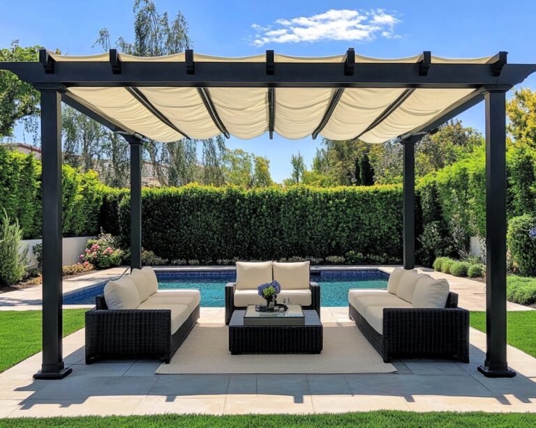 13+ Retractable Shade Ideas For Outdoor Spaces