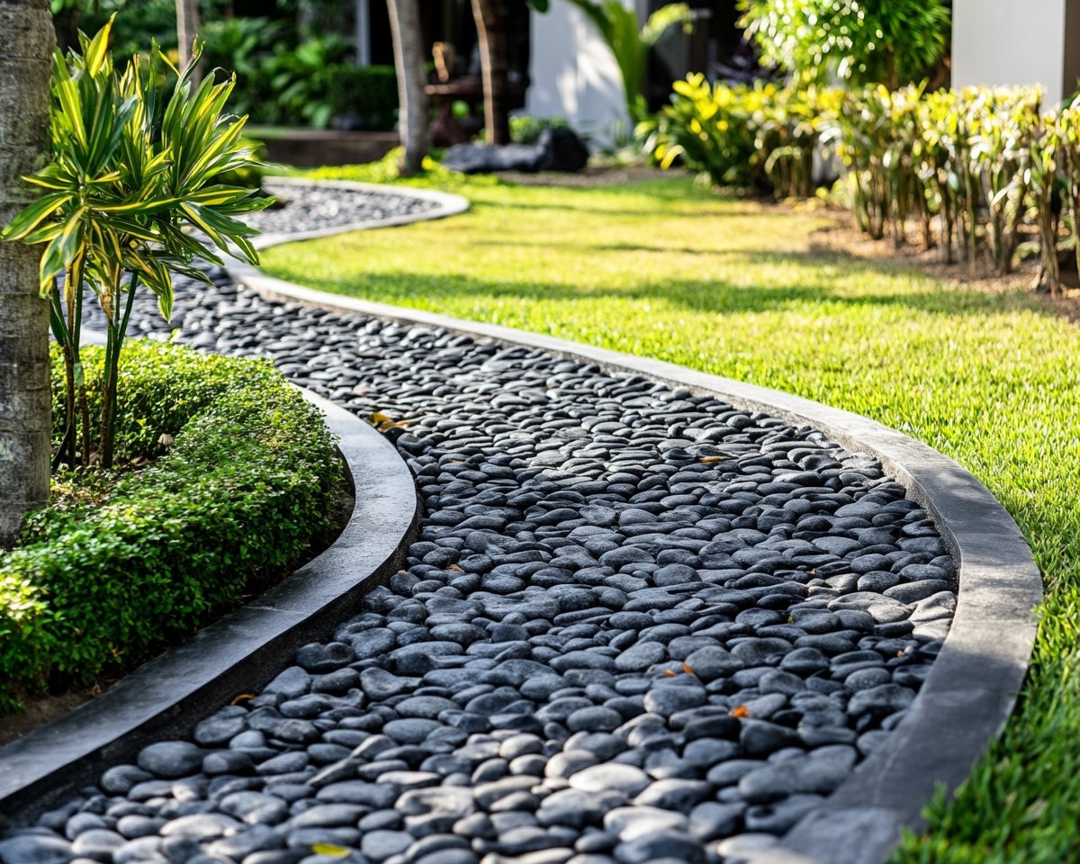 20+ Creative Pebble Garden Landscaping Ideas For Backyard