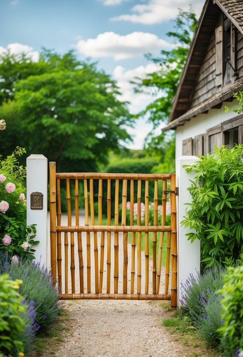 Bamboo Privacy Gate