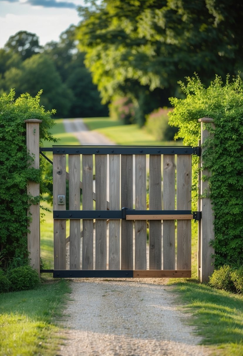 Barn-style Sliding Gate