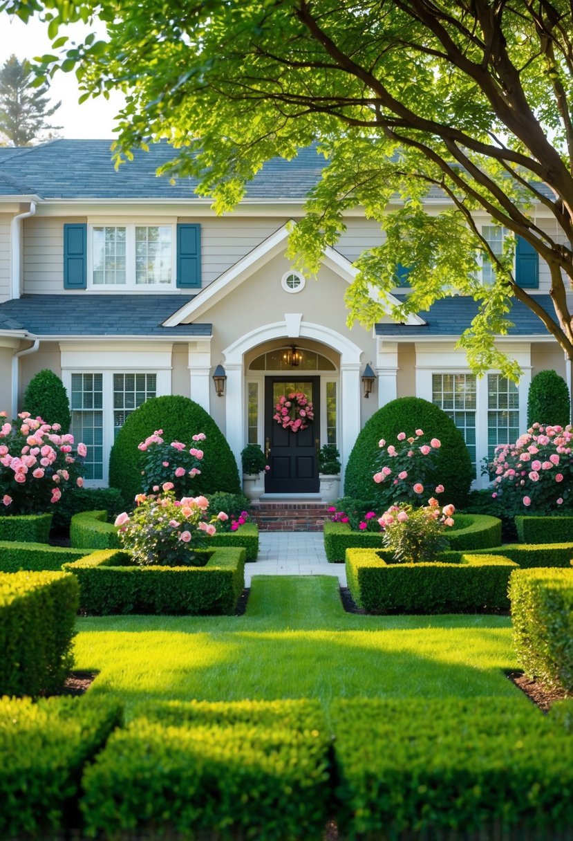 Boxwood and Rose Garden