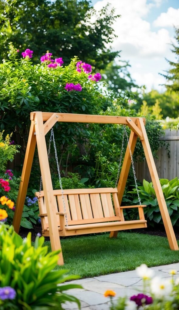 DIY Cedar Swing Set