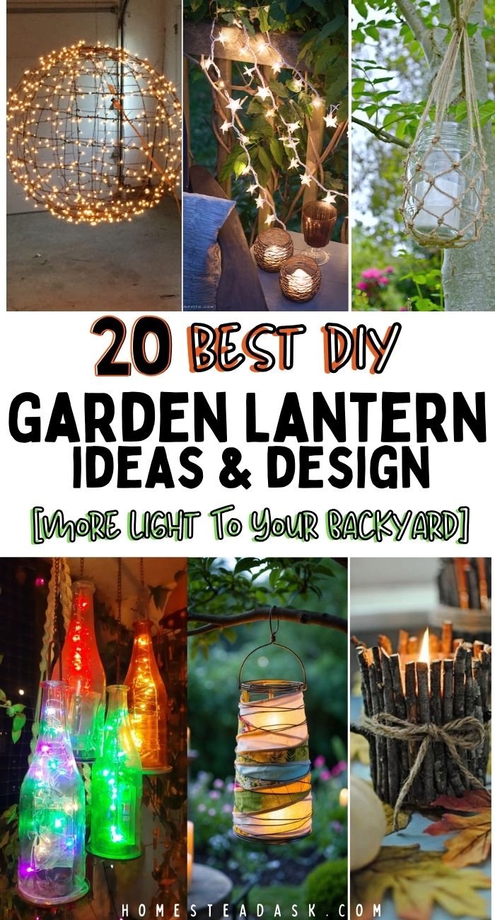 DIY Garden Lantern Ideas To Add More Light To Your Backyard