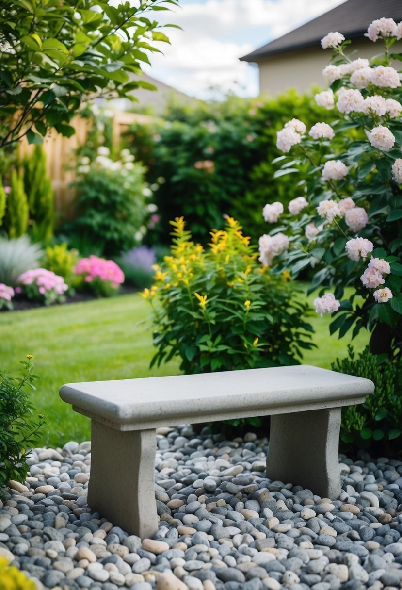 DIY Stone Bench