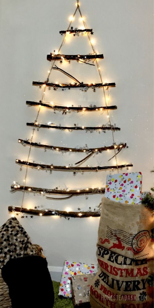 DIY Twiggy Christmas Tree