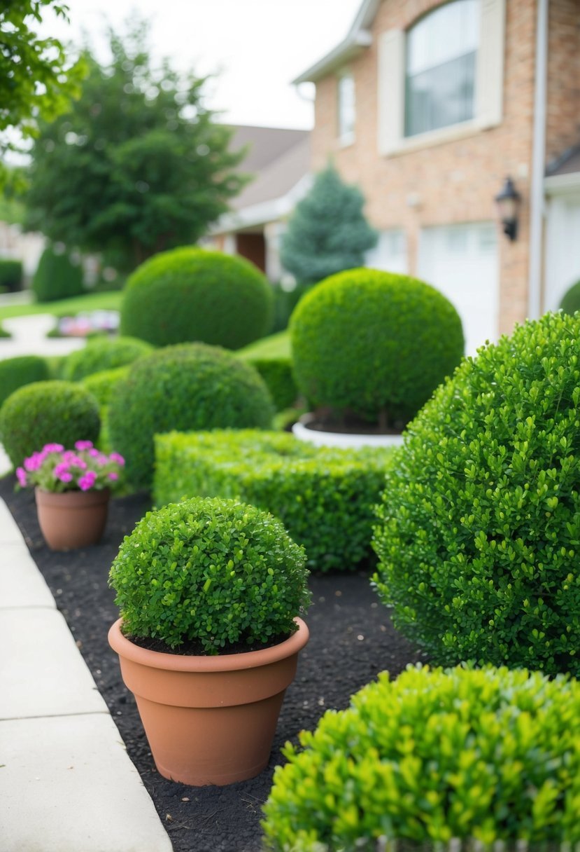 Dwarf Boxwood Accents