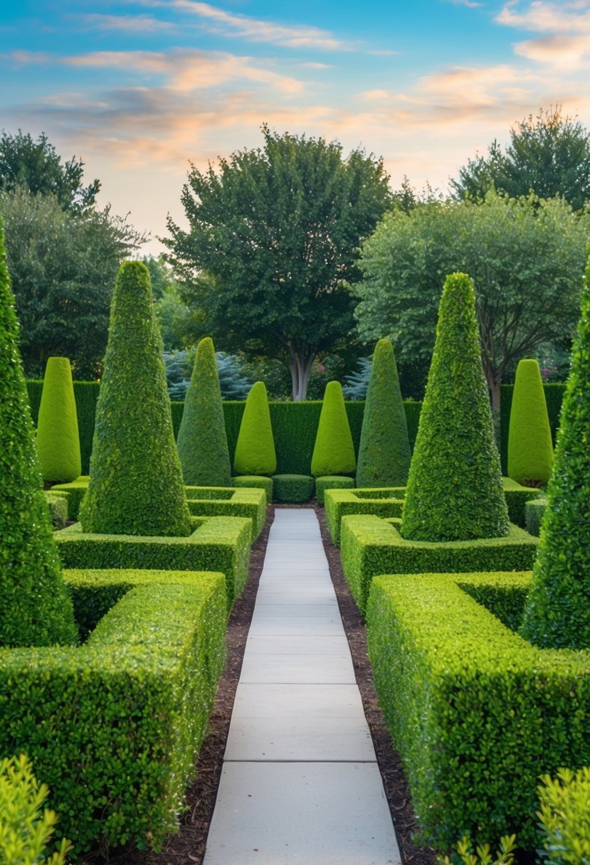 Geometric Boxwood Patterns