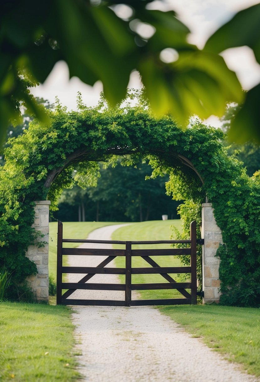 Greenery-covered Gate