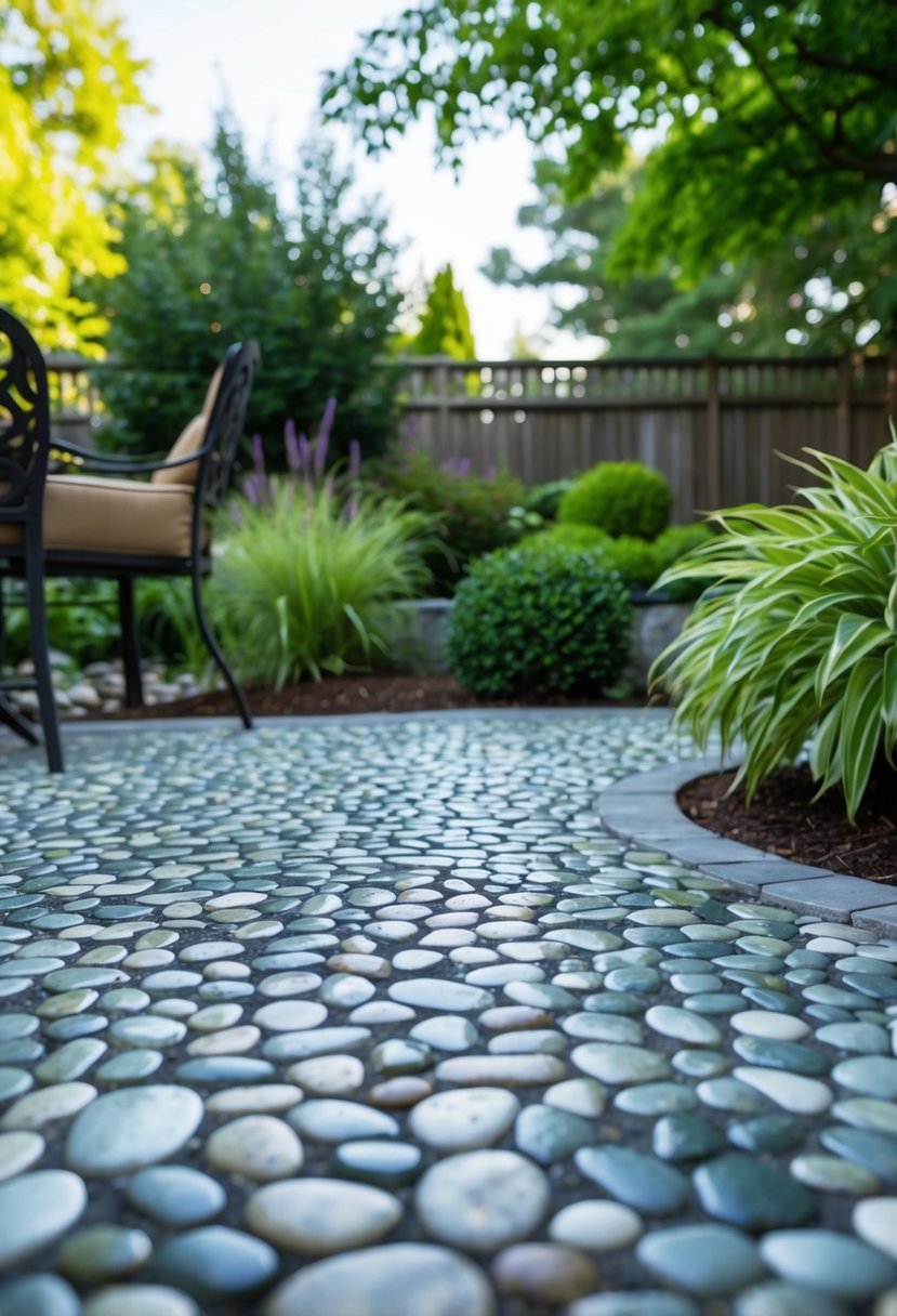 Mosaic Pebble Patio