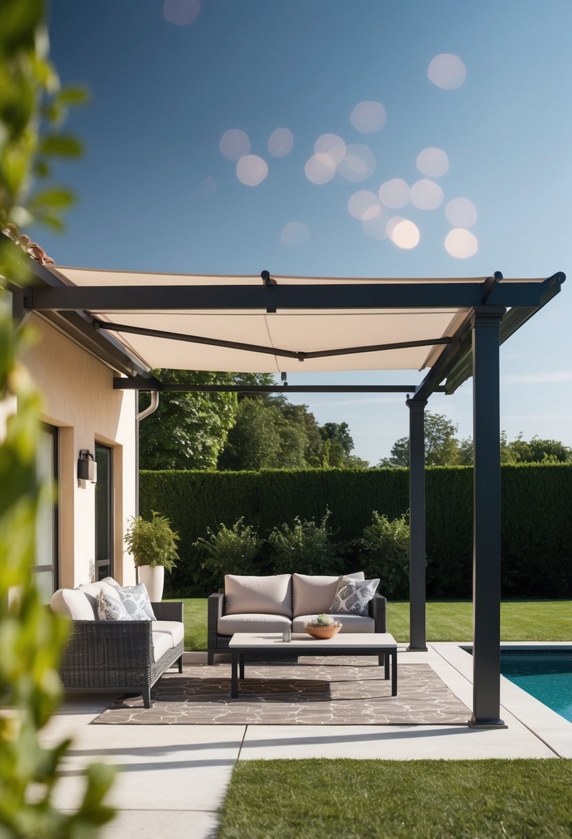 Pergola with Retractable Canopy