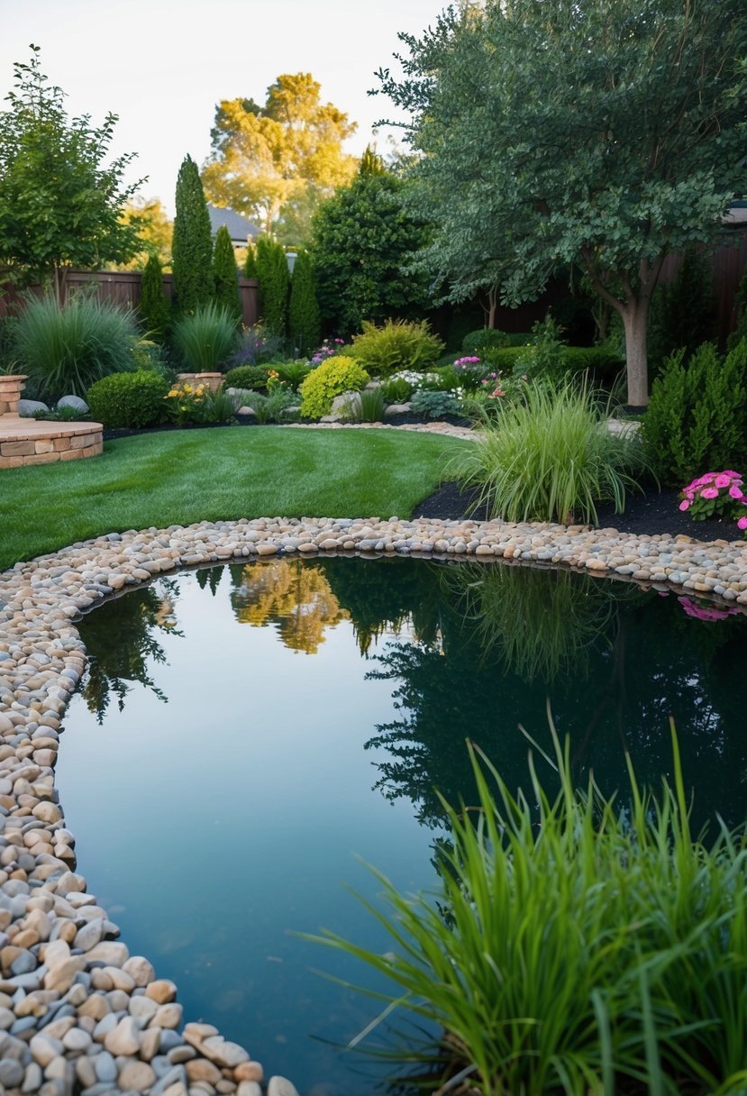 Pond with Pebble Margins