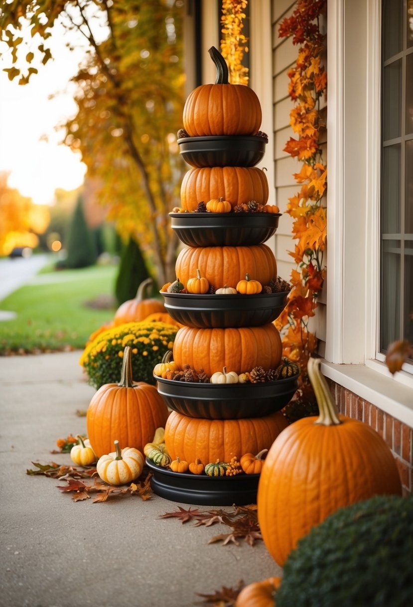 Pumpkin Tower Planter