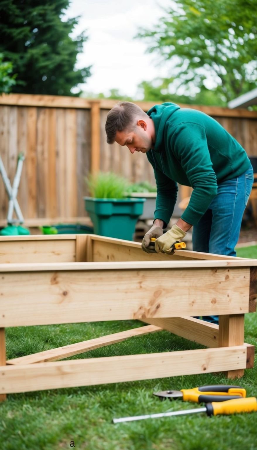 Raised Garden Bed Uses Scrap Lumber