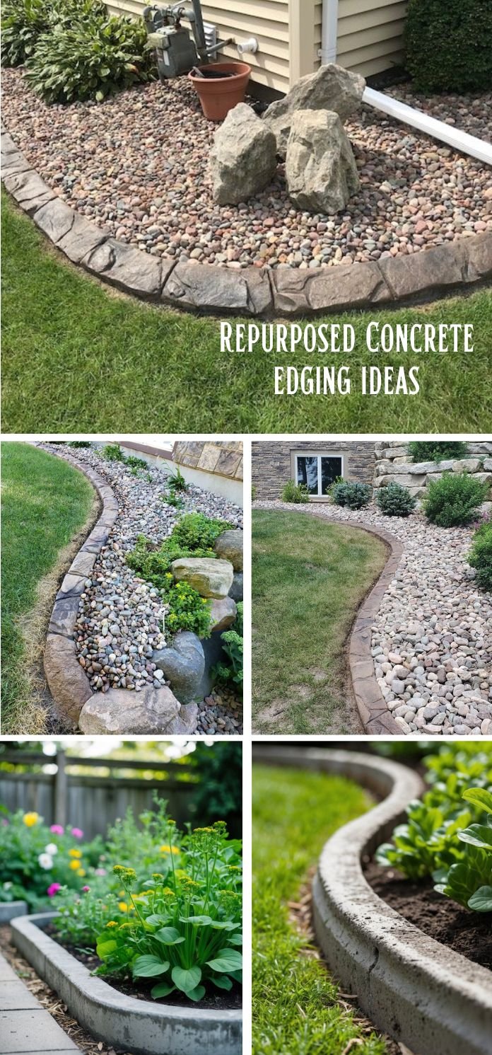 Repurposed Concrete edging