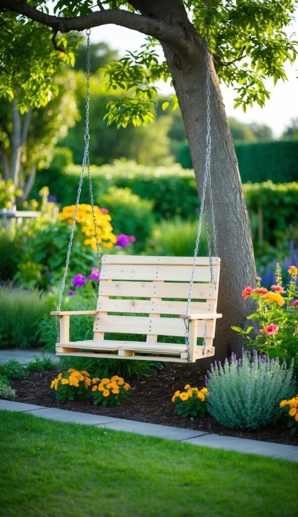 Rustic Pallet Swing