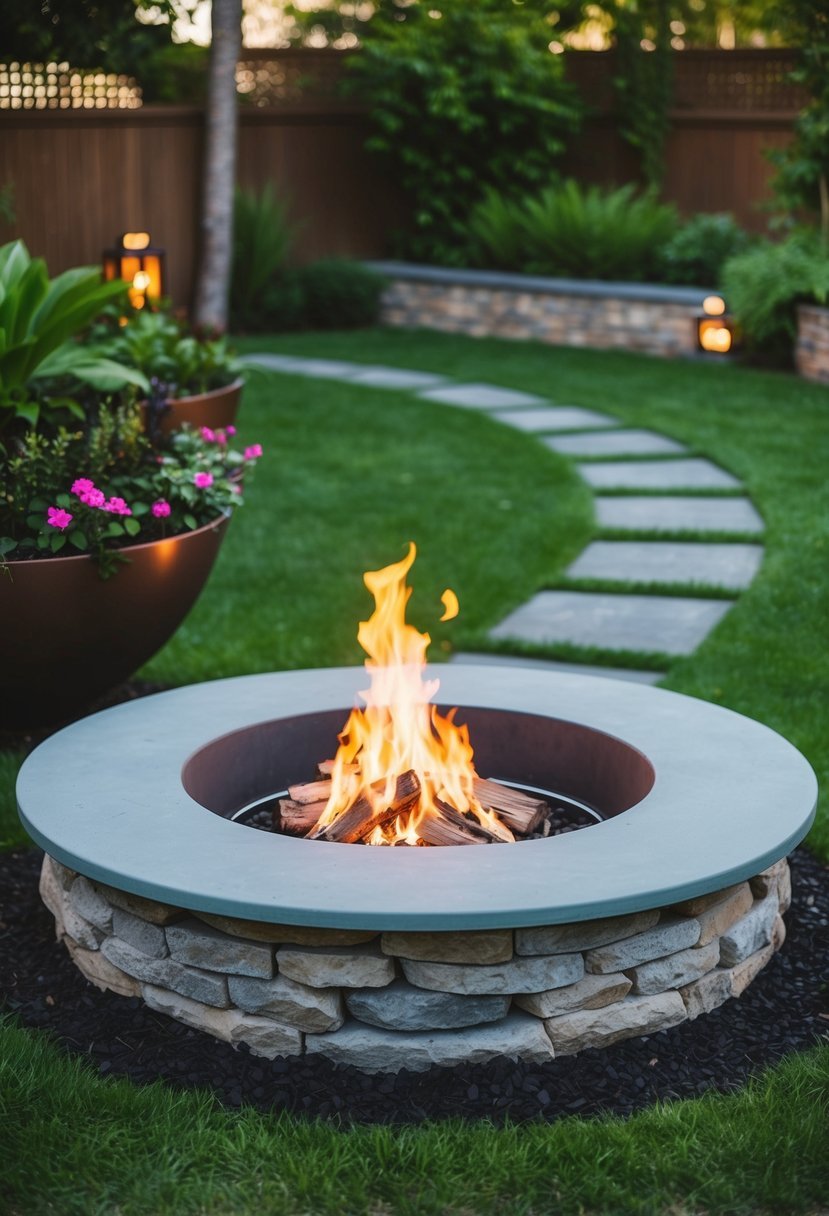 Sunken Fire Pit Area