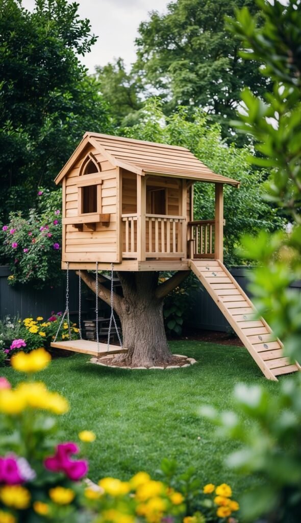 Treehouse Swing Set