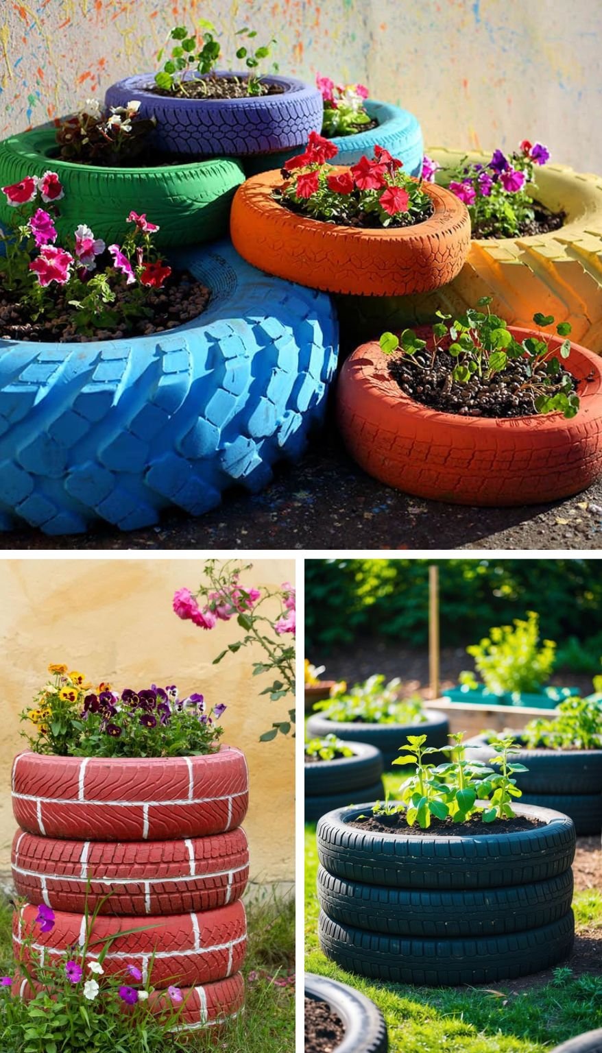 Upcycle Old Tires For Raised Garden Beds