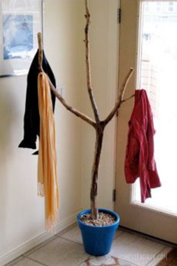 Upcycled Branch Coat Hanger