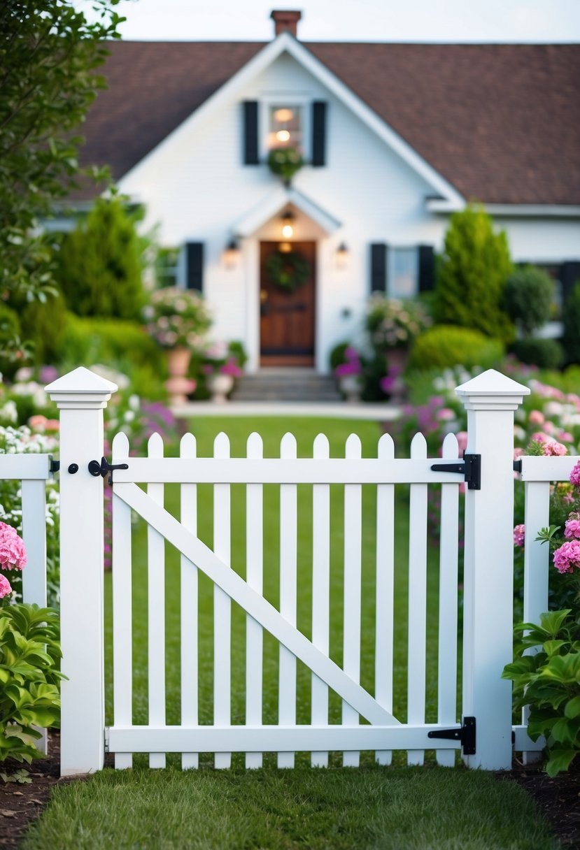 White Picket Fence Gate