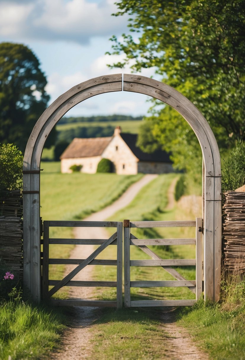 Wooden Arch Gate