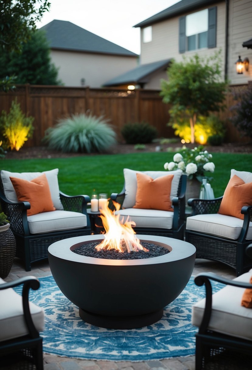 Fire Pit with Seating Area