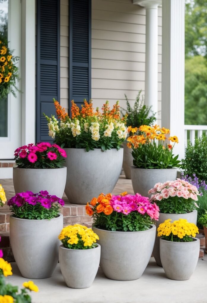 5 Versatile Concrete Pots