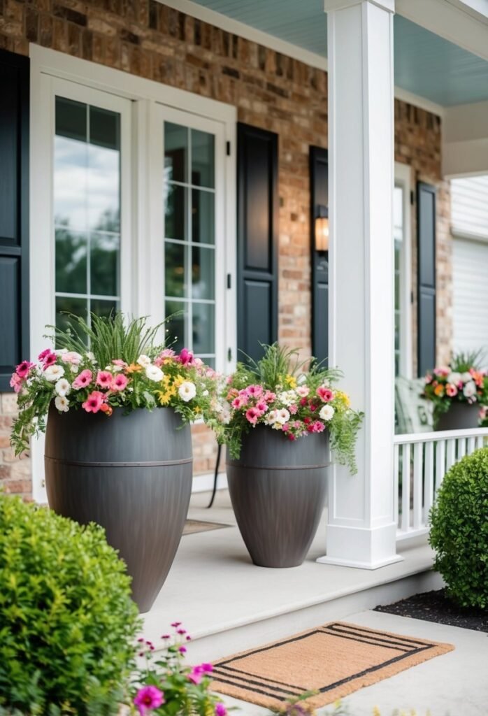 Contemporary Metal Planters