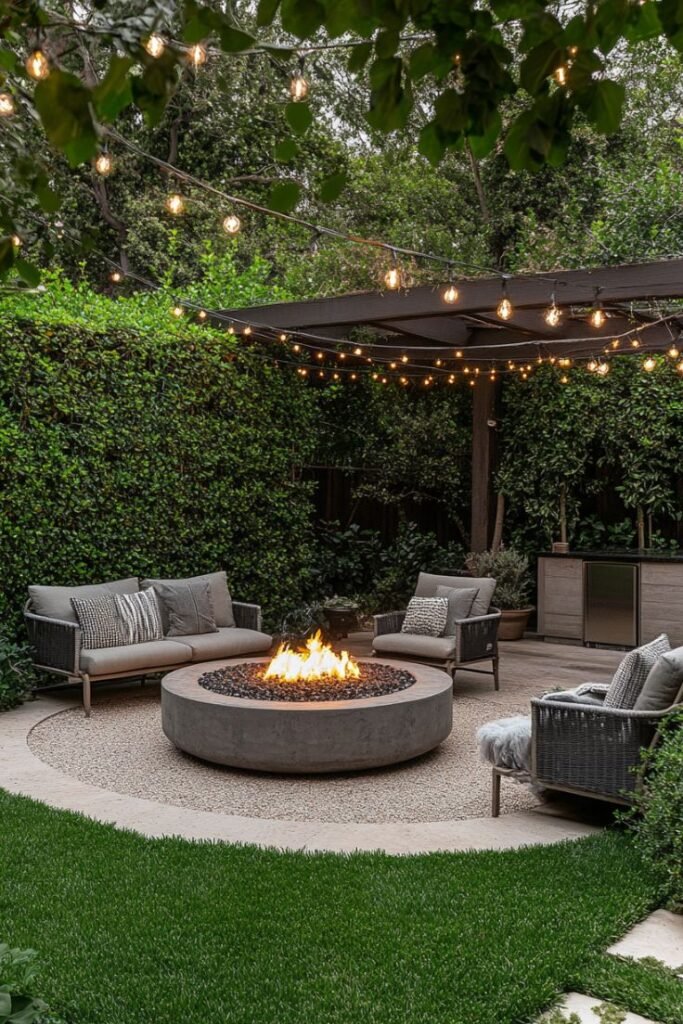 Cozy Fire Pit Lounge 2