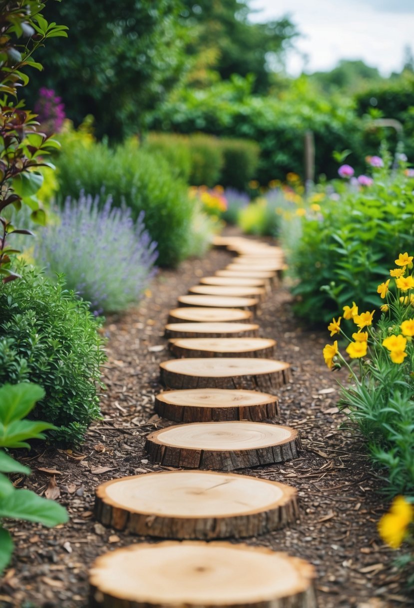 Log Slice Walkway