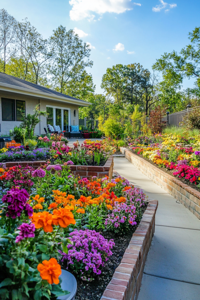 Vibrant Flower Beds