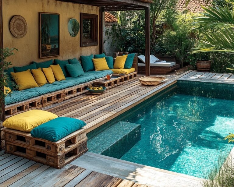 20 Amazing Pallet Pool Deck Ideas to Transform Your Backyard