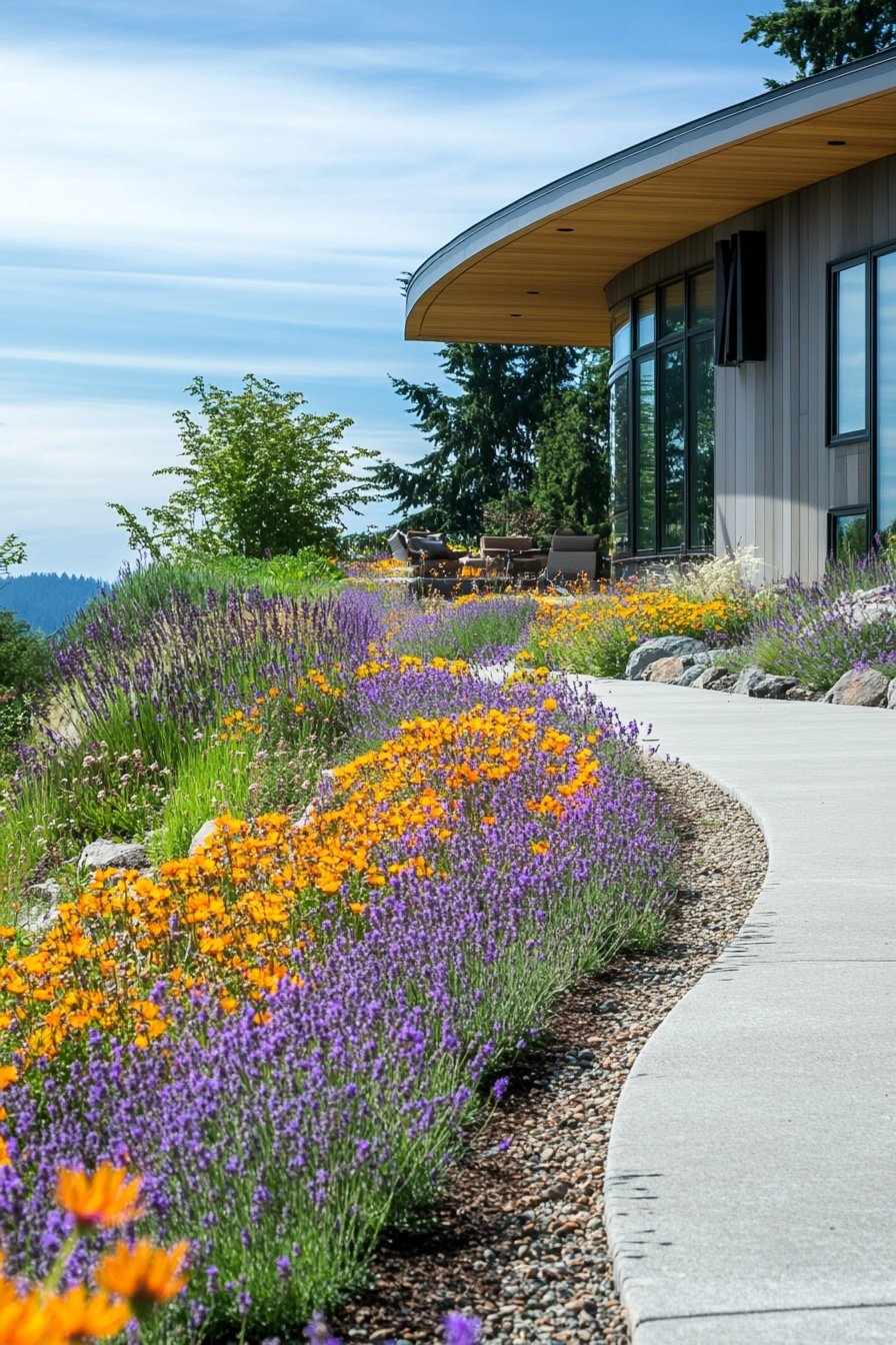 Line Your Pathway With Vibrant Wildflowers for a Scenic Look