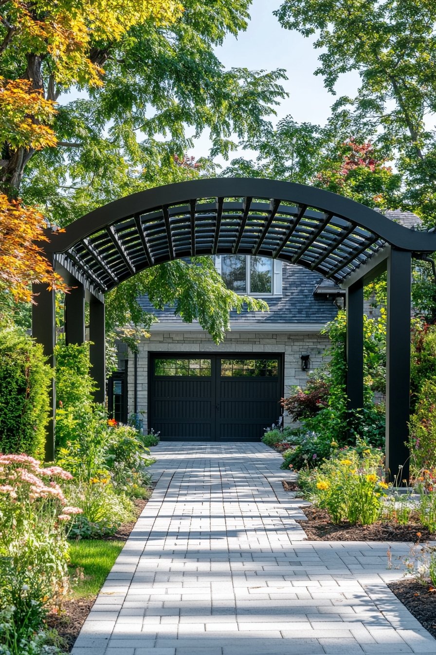  Add a Modern Archway to Frame Your Walkway With Elegance