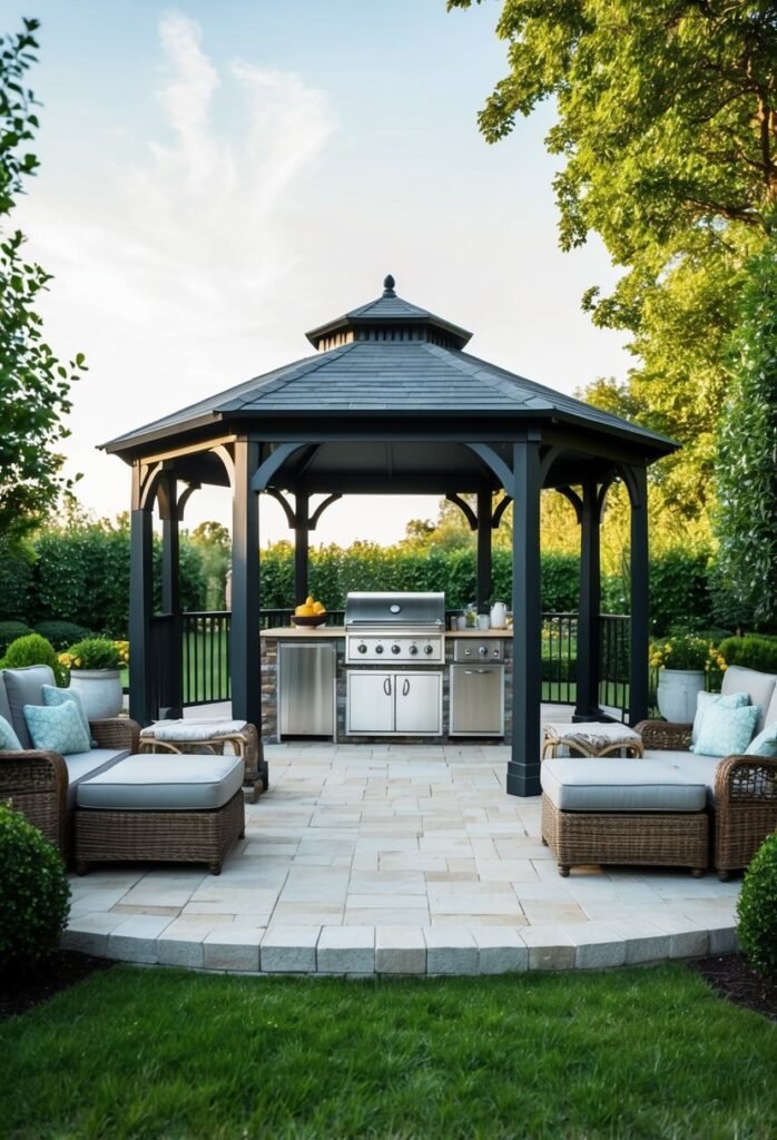 9 Cozy Fire Pit Gazebo