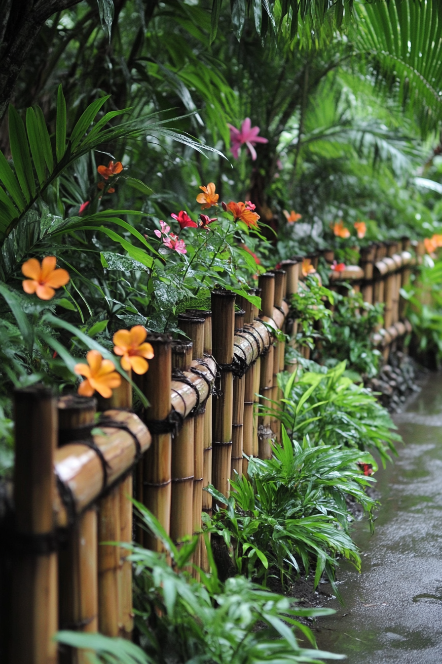 Bamboo Border Fence