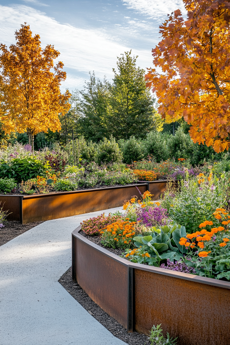 Corten Steel Edging 1