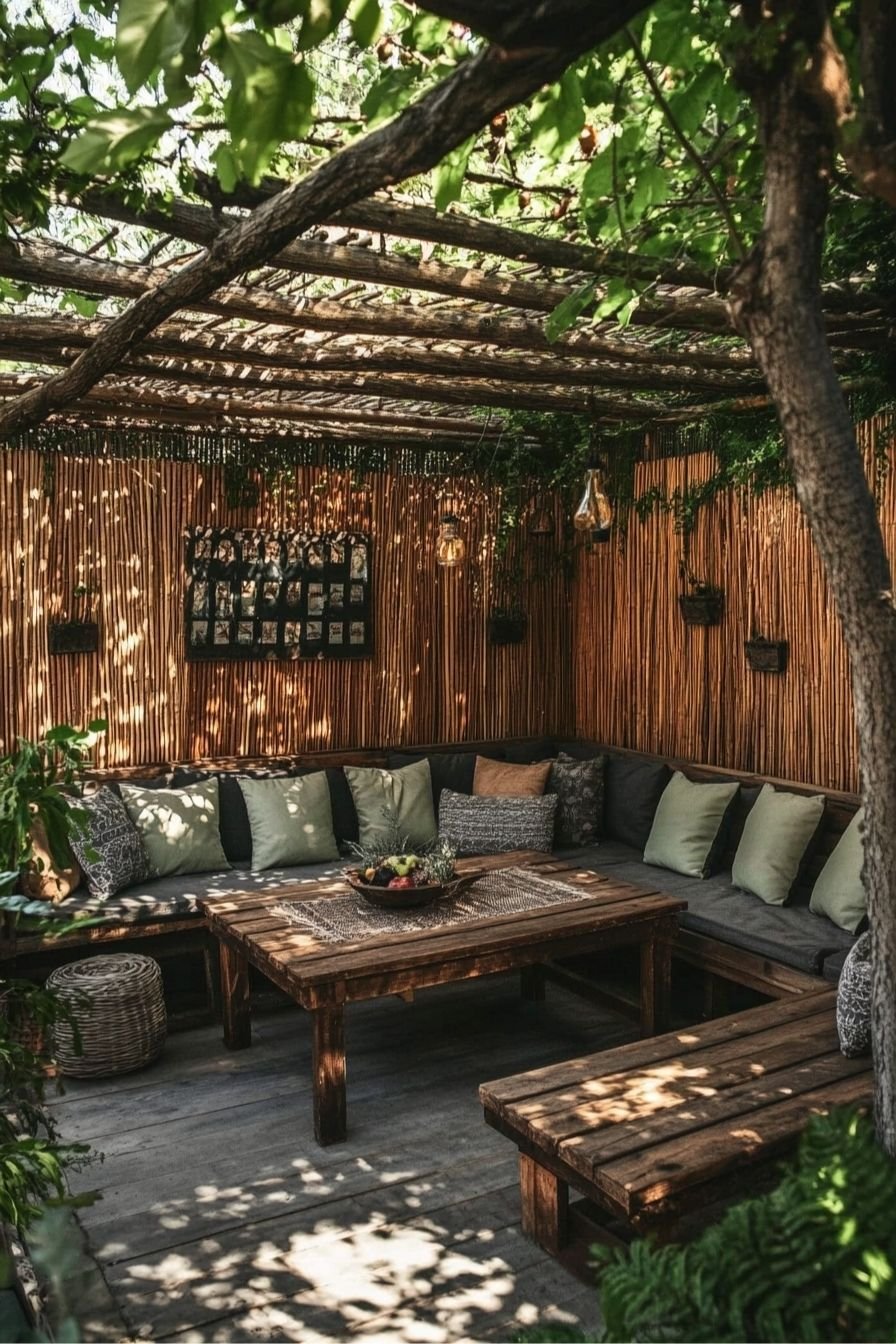 Create a Rustic Outdoor Nook with Natural Charm