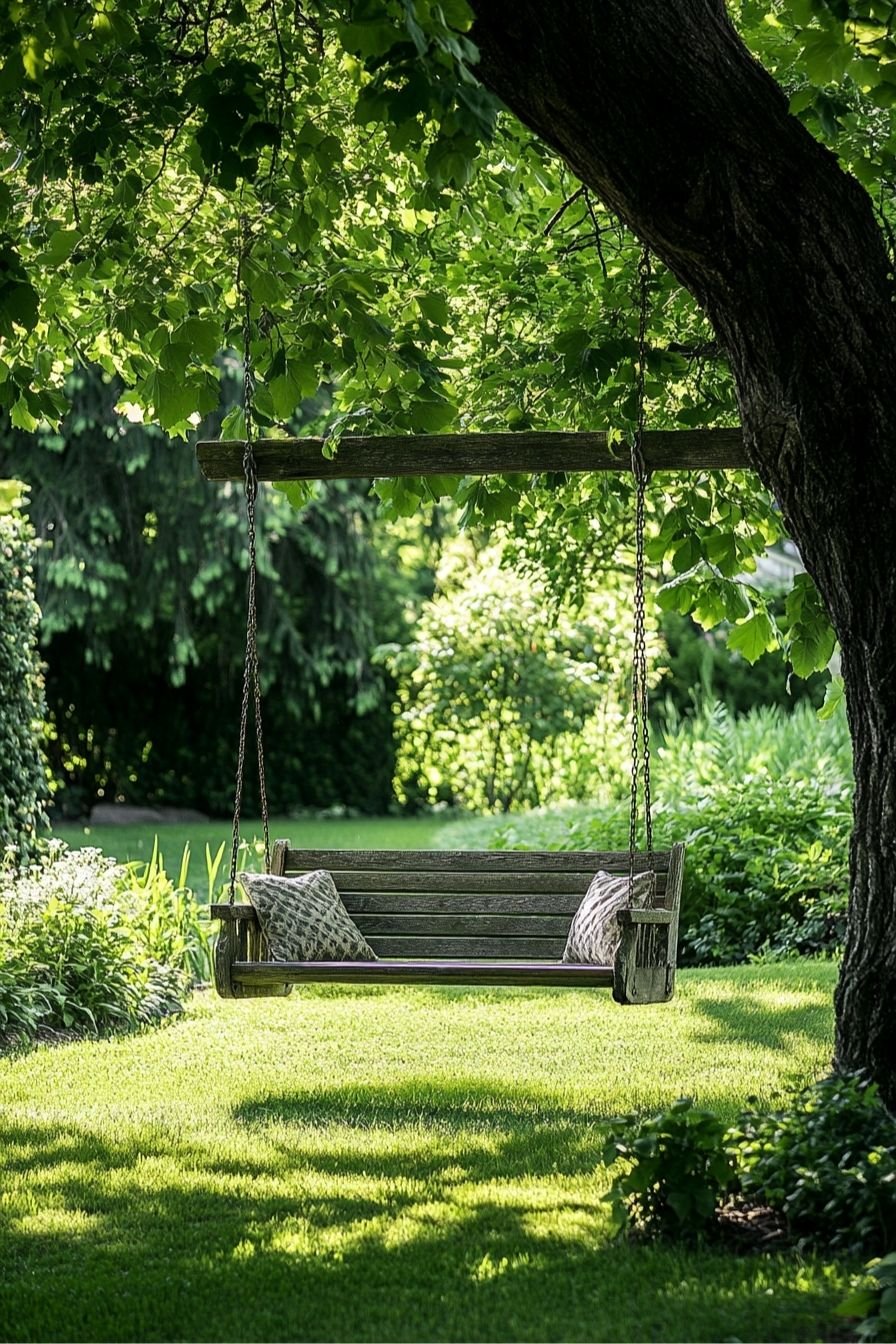 Drift Away on a Rustic Tree Swing Nook