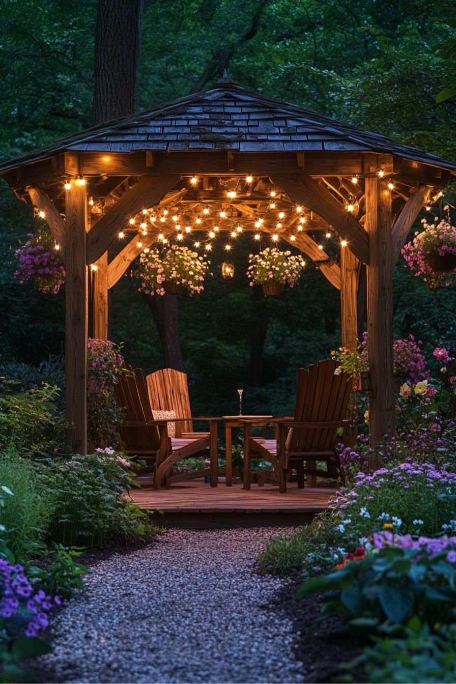 Enchant Your Garden Nook with Twinkling String Lights