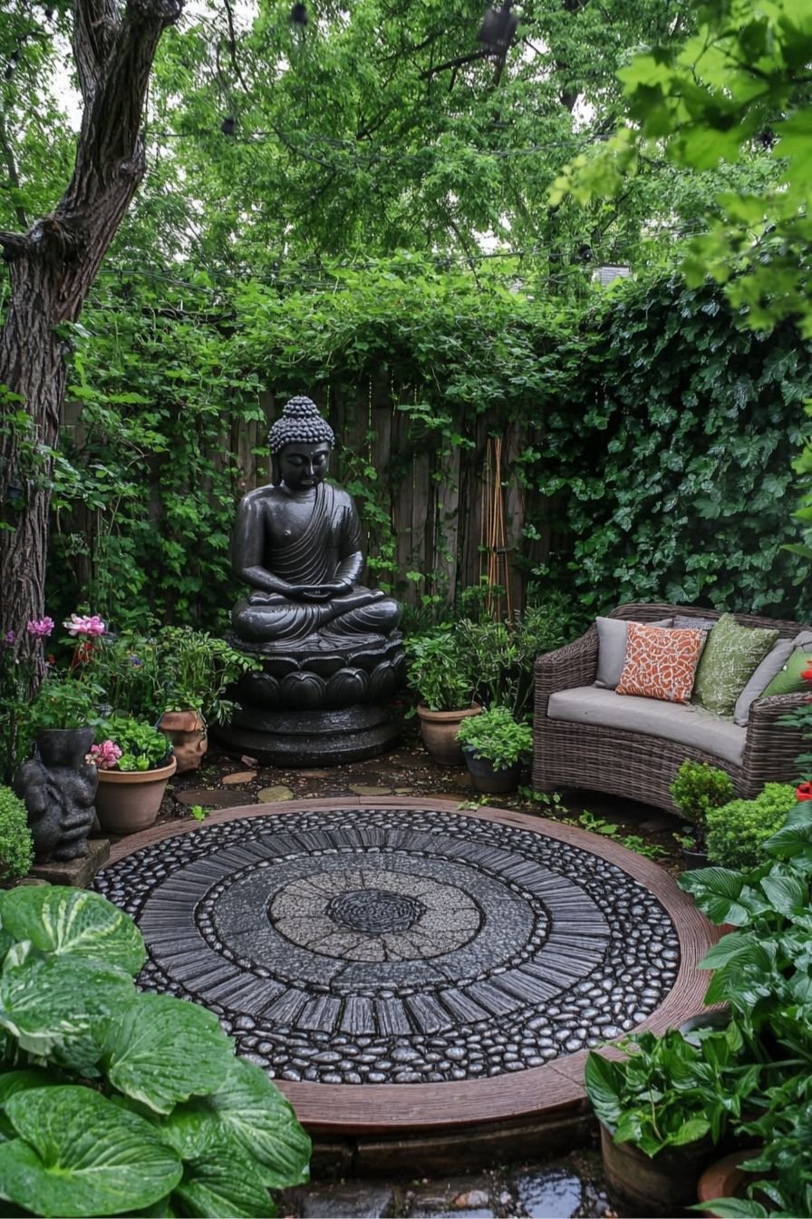 Find Inner Peace in a Tranquil Buddha Garden Nook