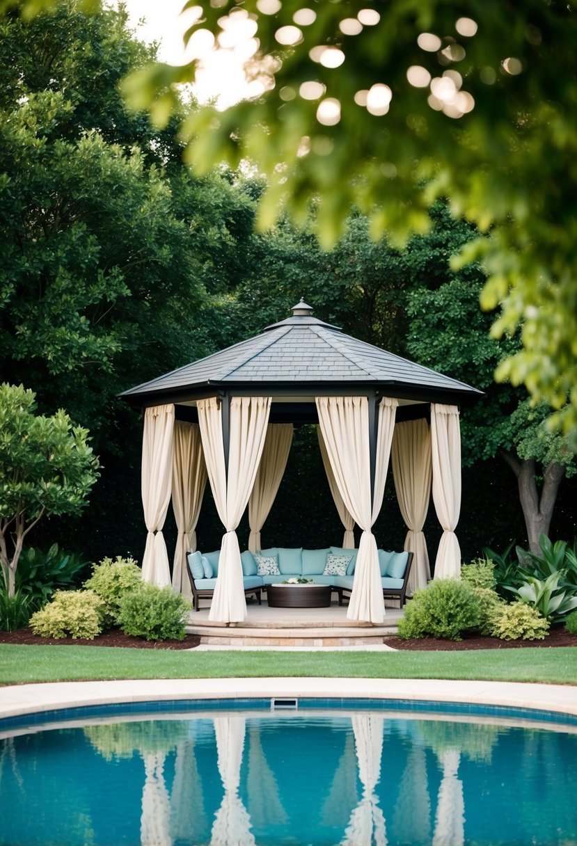 Gazebo with Curtains