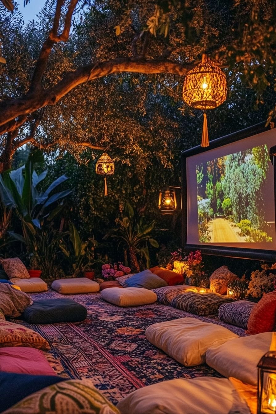 Host a Cozy Outdoor Movie Night Under the Stars