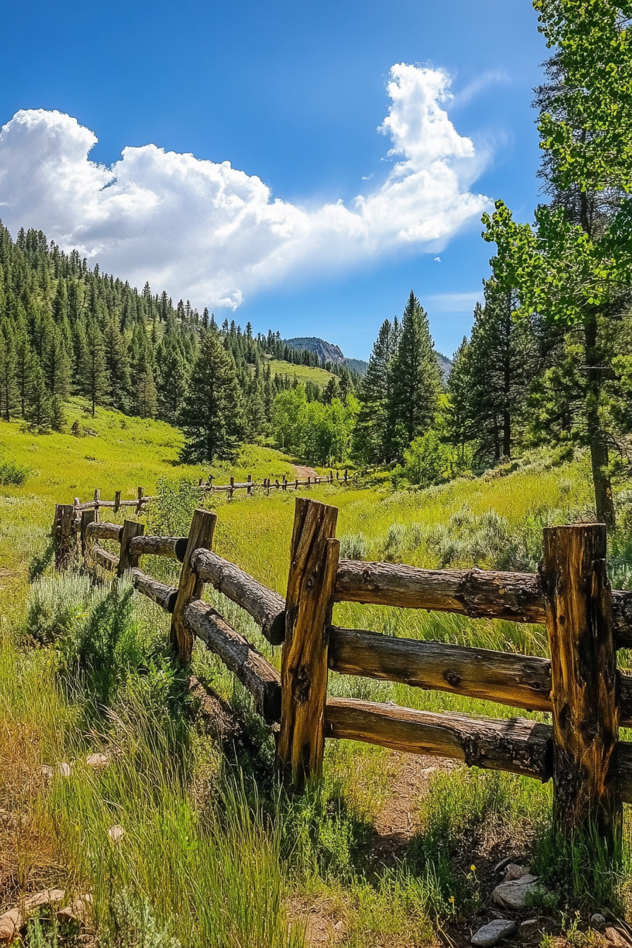 Log Wood Fence