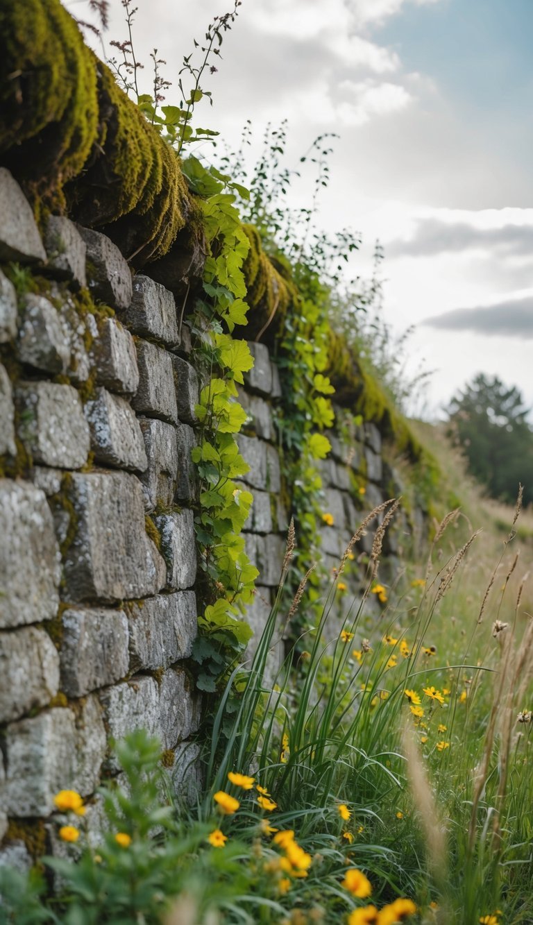 Natural Stone Wall Fence