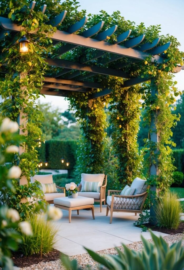 Pergola with Climbers