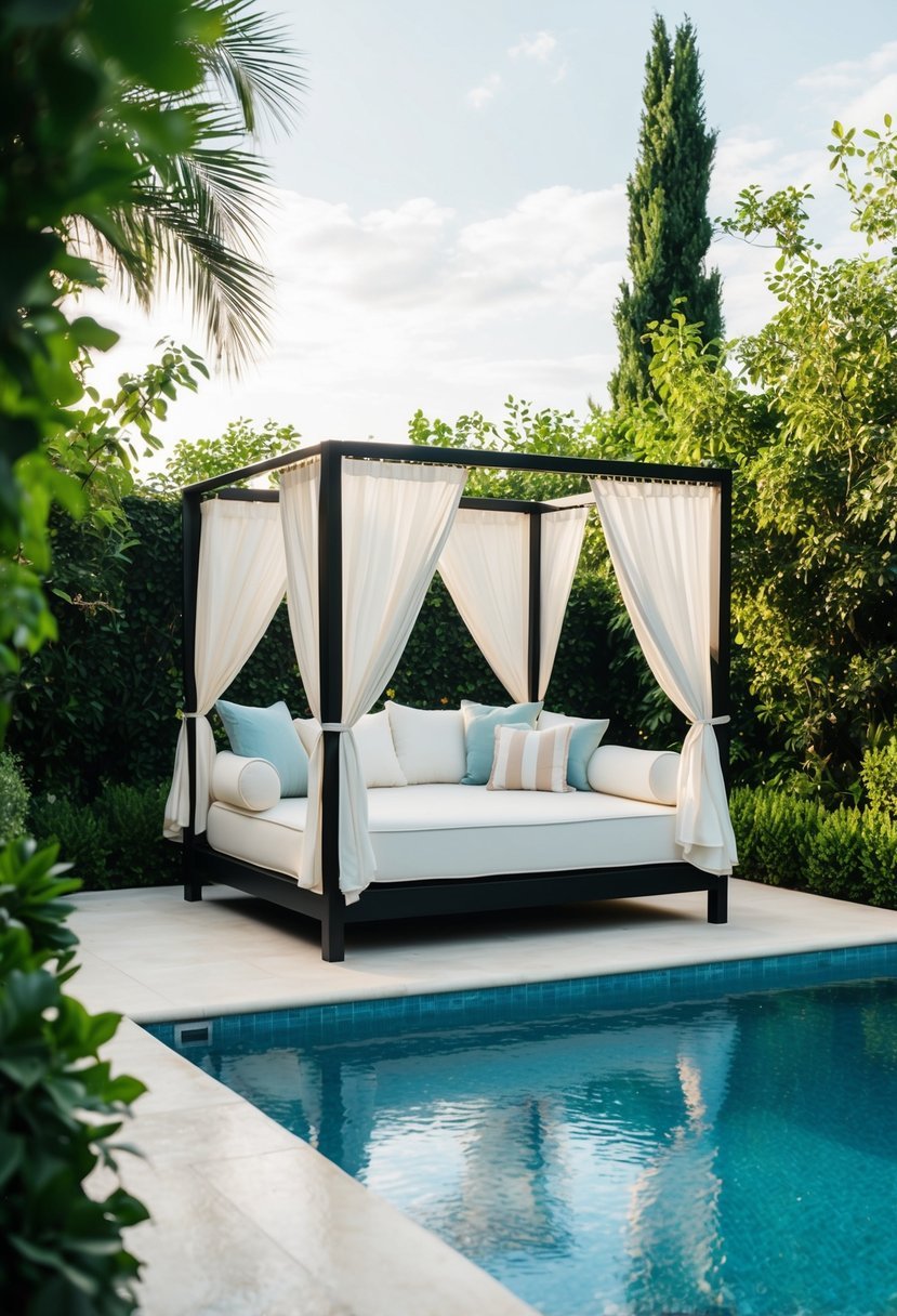 Poolside Daybed with Canopy