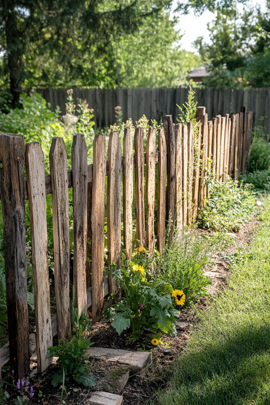 Reclaimed Wood Pallet Fence