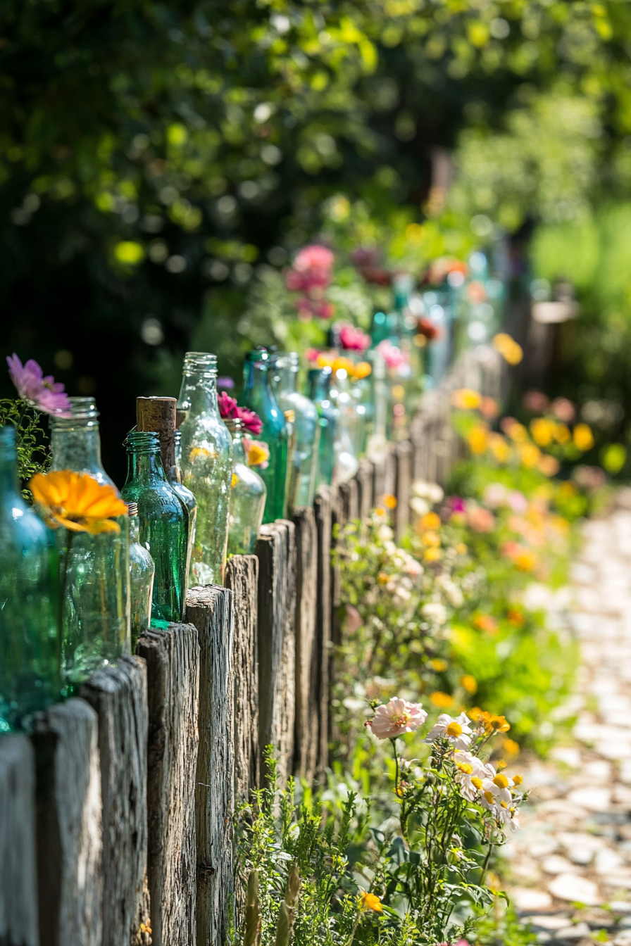 Recycled Glass Bottles Edge